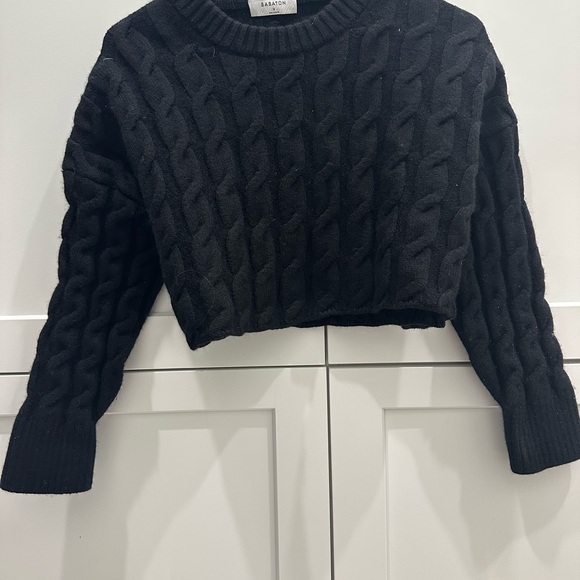 Babaton Sweaters - Babaton black Cable Knit Sweater